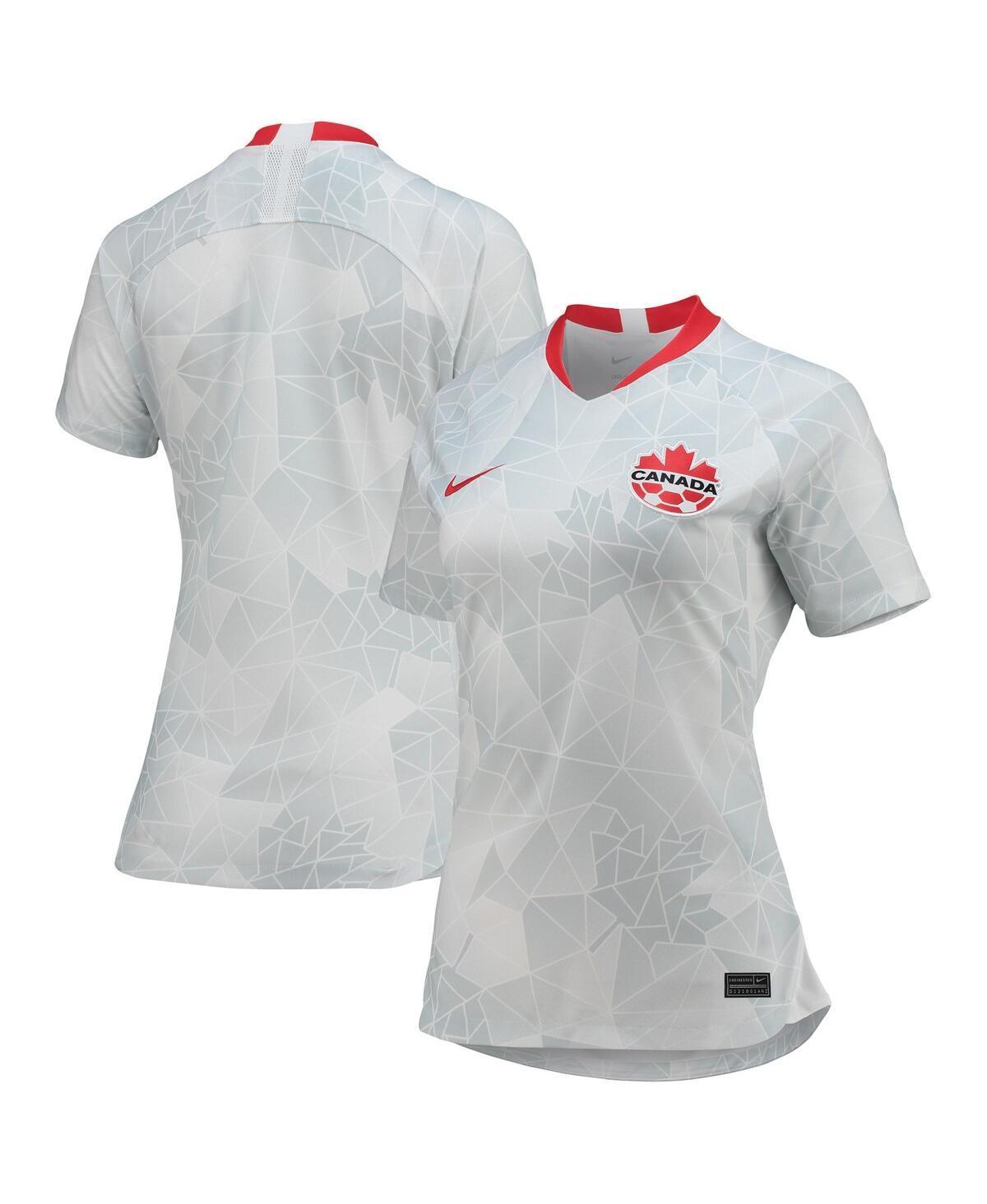 Womens Nike White Canada Womens National Team Away Replica Jersey - White Product Image