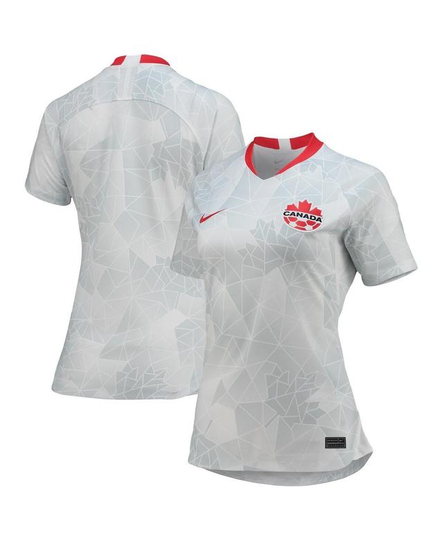 Womens Nike White Canada Womens National Team Away Replica Jersey - White Product Image