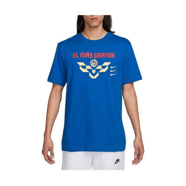 Mens Nike Blue Club America Verbiage T-Shirt Product Image