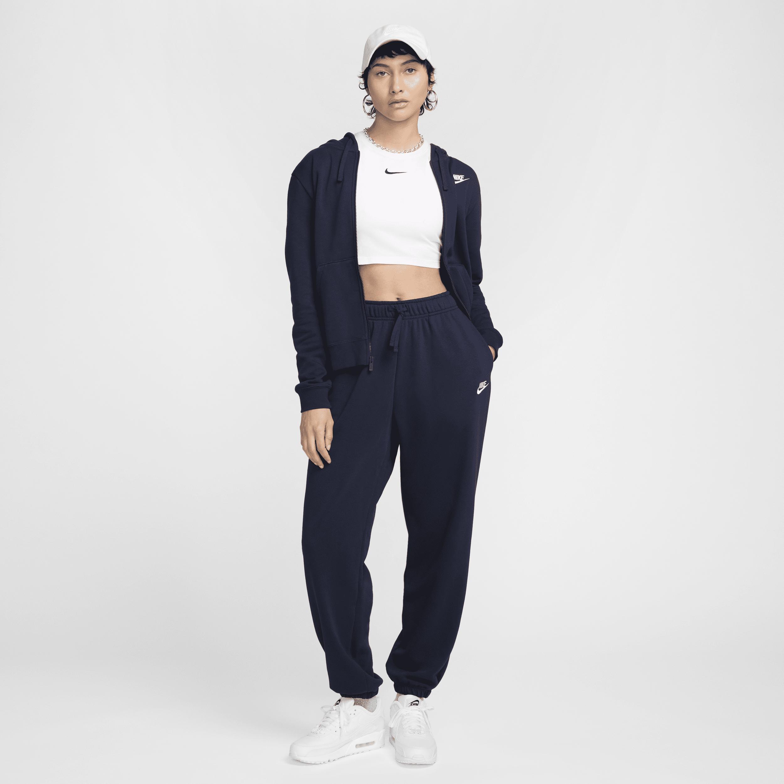 Womens Nike Sportswear Oversized Club Fleece Sweatpants Blue Product Image