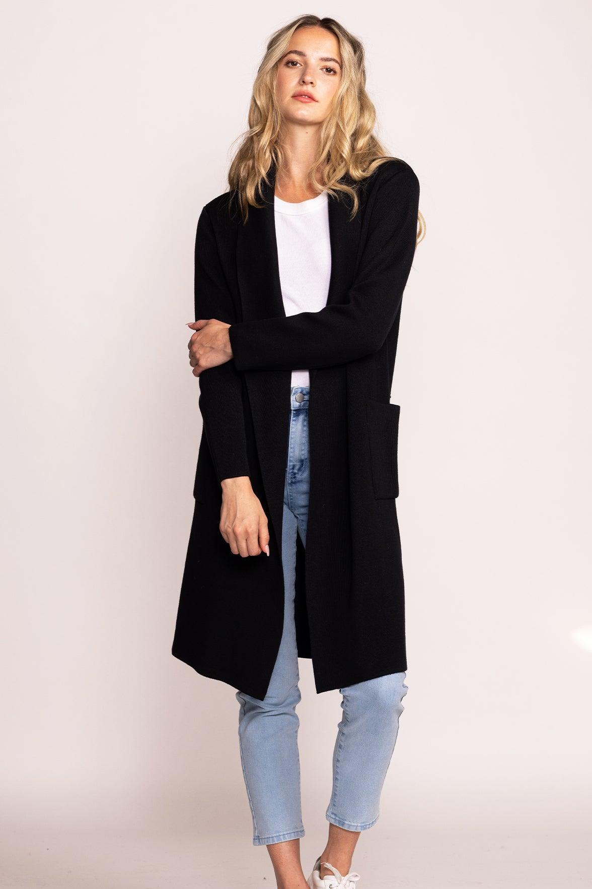 The Aria Coat- Black Product Image