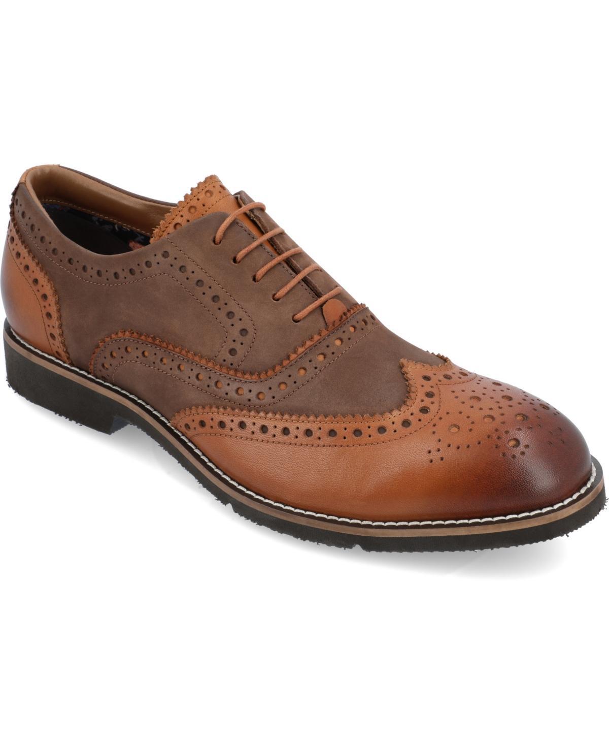 Thomas & Vine Covington Brogue Mens Oxford Dess Shoes Blue Product Image