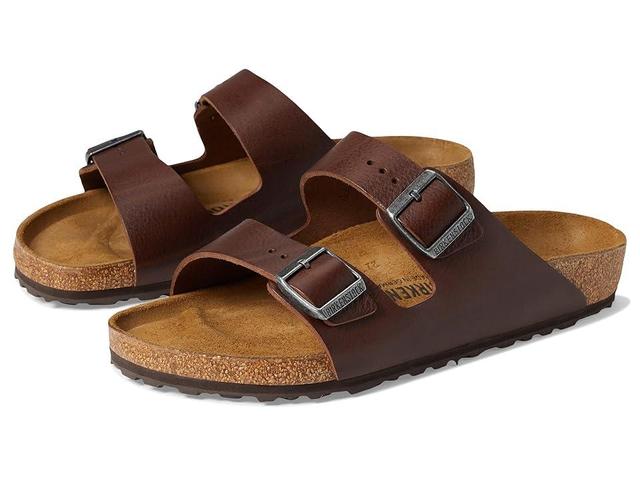 Birkenstock Arizona Grip - Leather (Vintage Roast Leather) Men's Shoes Product Image