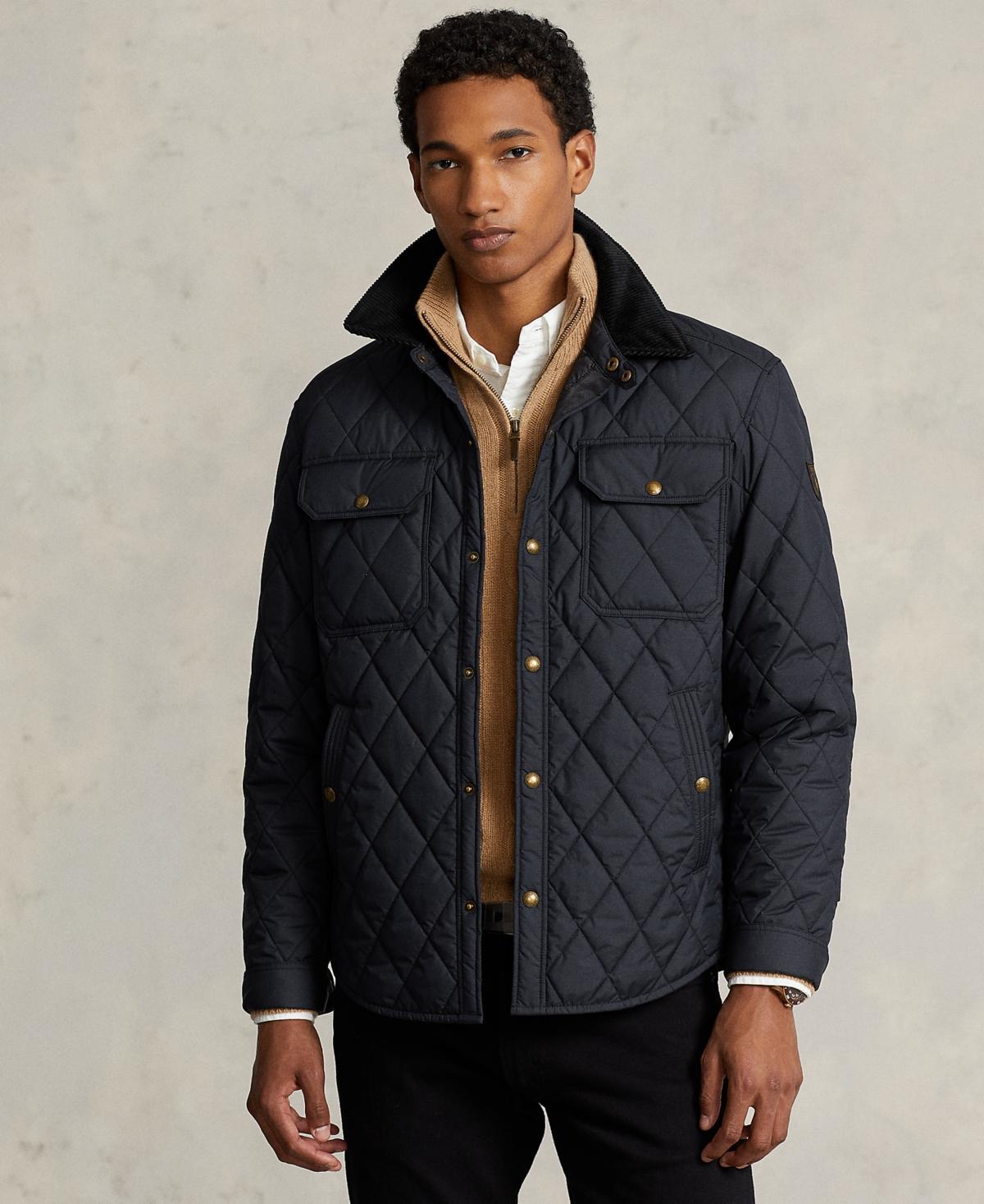 Polo Ralph Lauren Water-Repellent Quilted Jacket (College ) Men's Coat Product Image