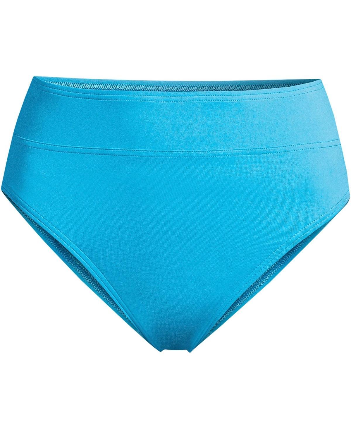 Womens Lands End High-Waisted Bikini Bottoms Product Image