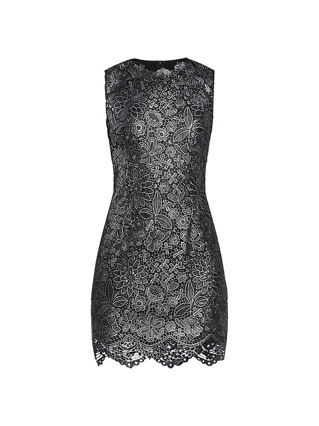 Womens Guipure Lace Minidress Product Image