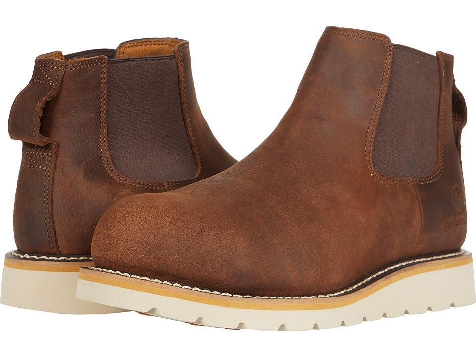 Carhartt Wedge 5 Chelsea Pull-On Boot Steel Toe (Dark Bison Oil Tanned) Men's Shoes Product Image