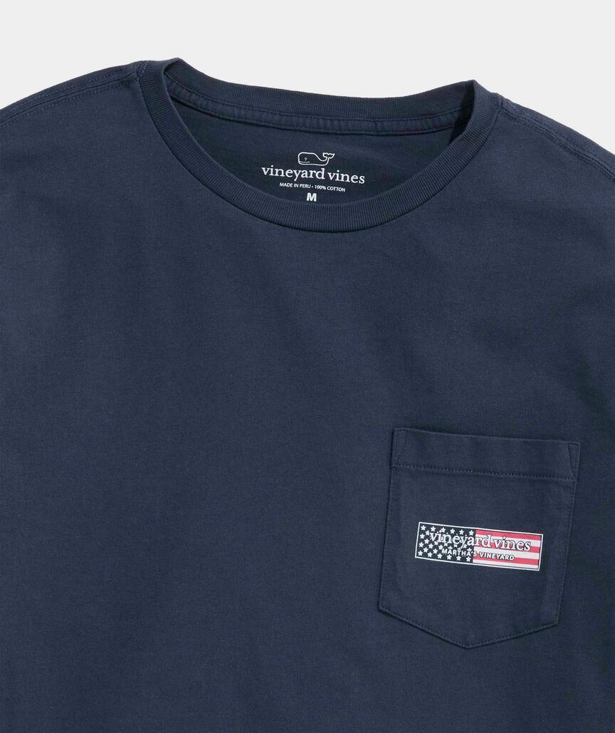 USA Logo Box Long-Sleeve Pocket Tee Product Image