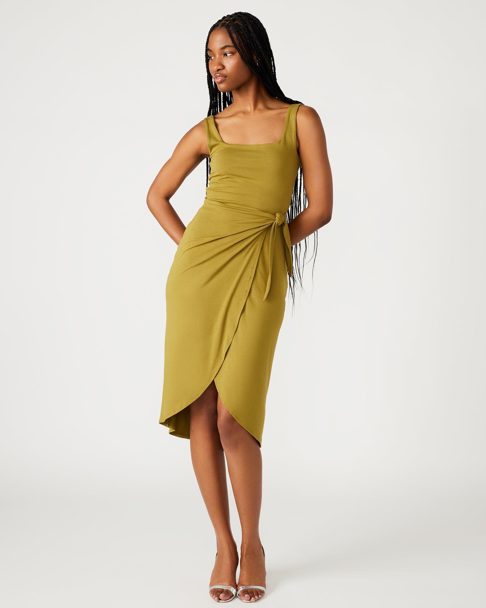 RHEA DRESS OLIVE Female Product Image