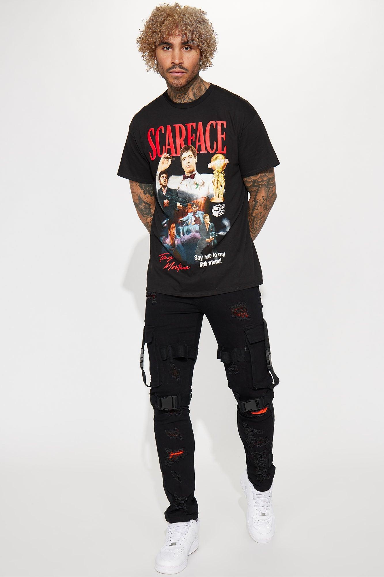 Scarface Say Hello Short Sleeve Tee - Black Product Image