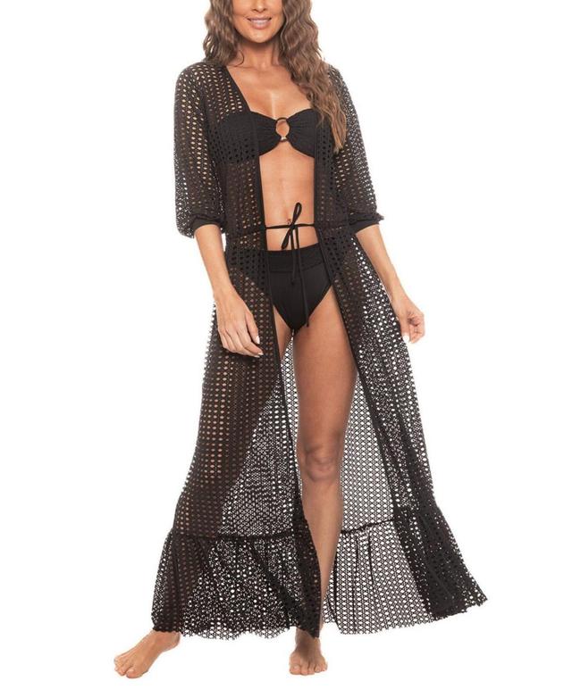 Guria Beachwear Womens Lattice Duster Cover-up Product Image