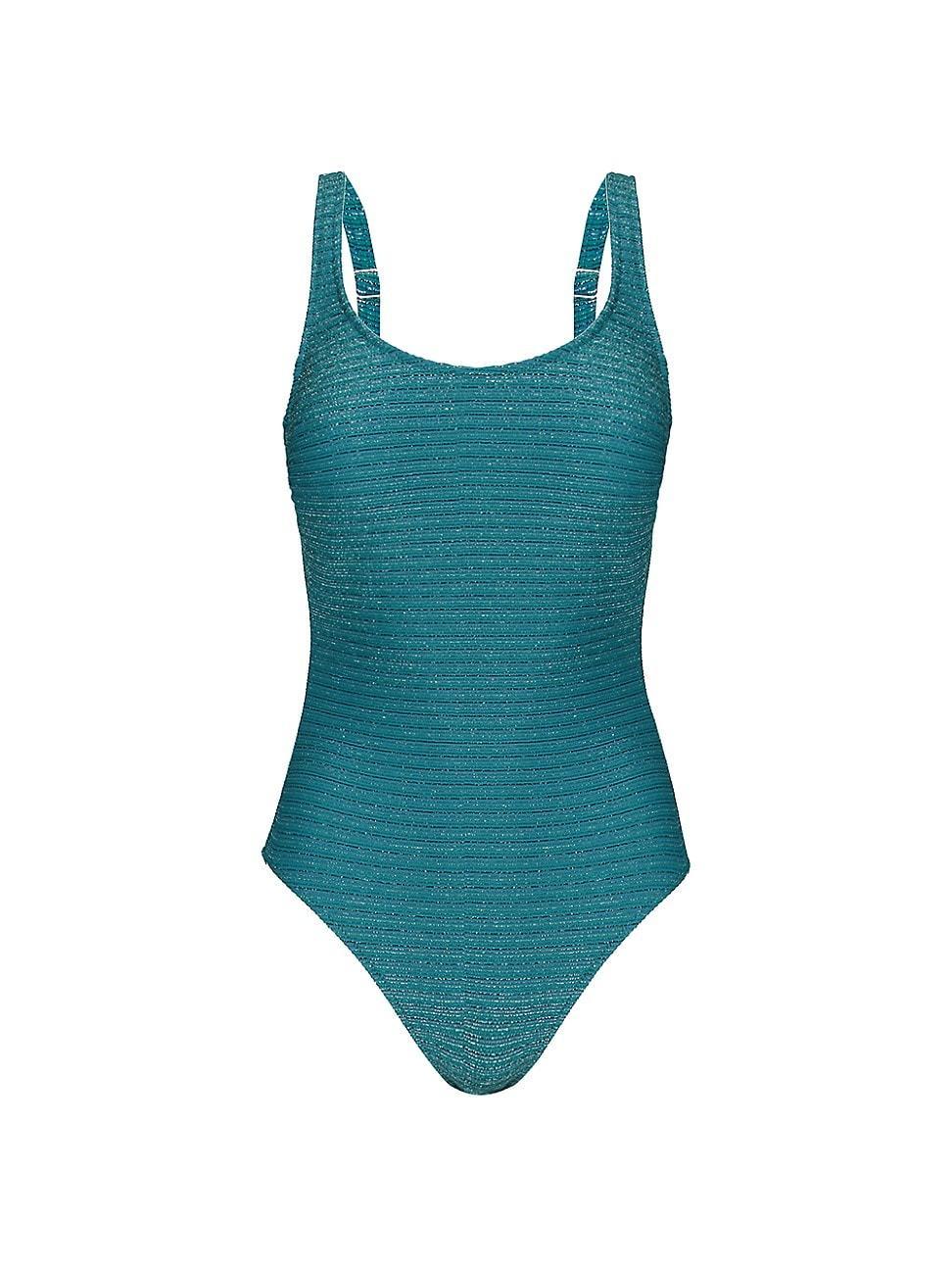 Womens Martini Rib-Knit One-Piece Swimsuit Product Image