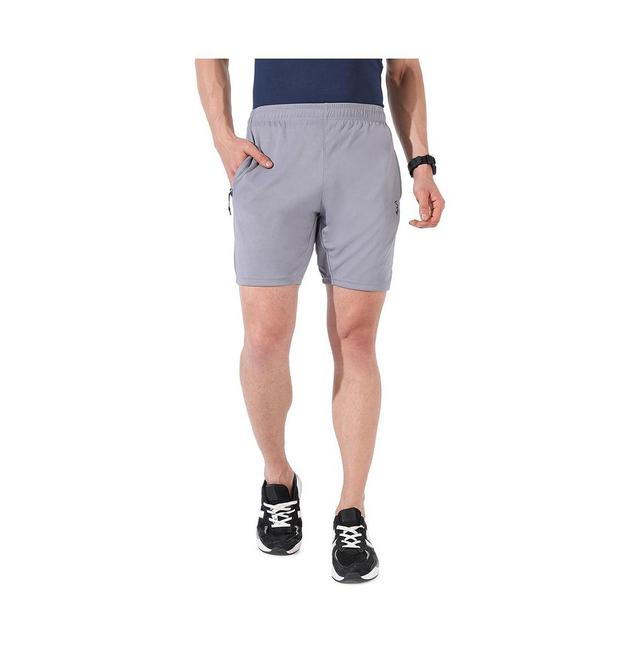 Campus Sutra Mens Light Grey Basic Activewear Short Product Image