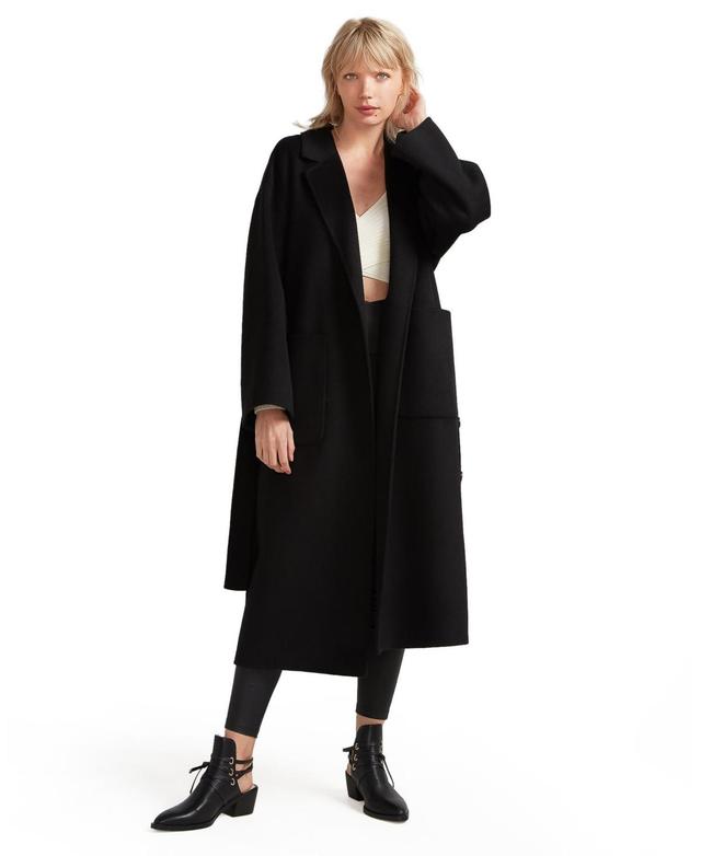 Belle & Bloom Womens Wide Awake Split Hem Overcoat Product Image