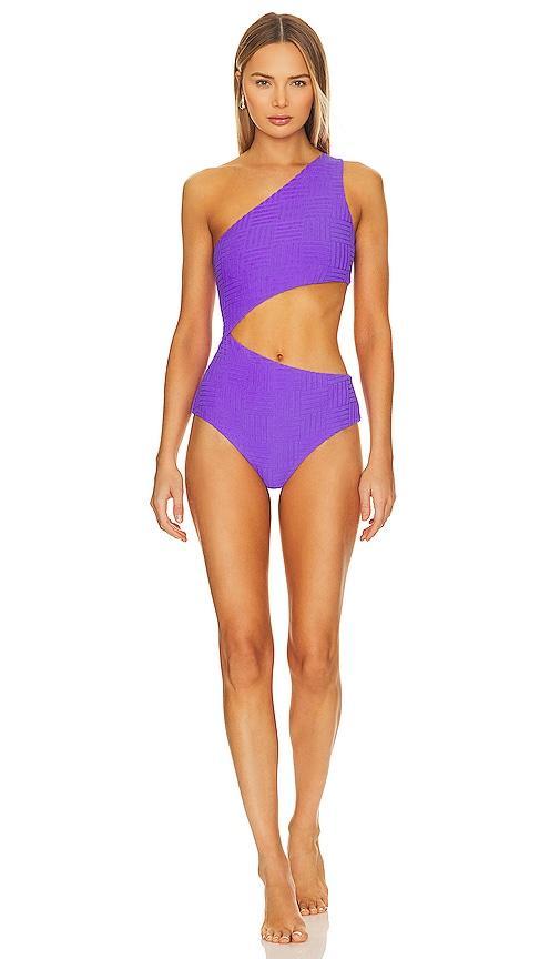 Beach Riot Celine Cutout One-Shoulder One-Piece Swimsuit Product Image