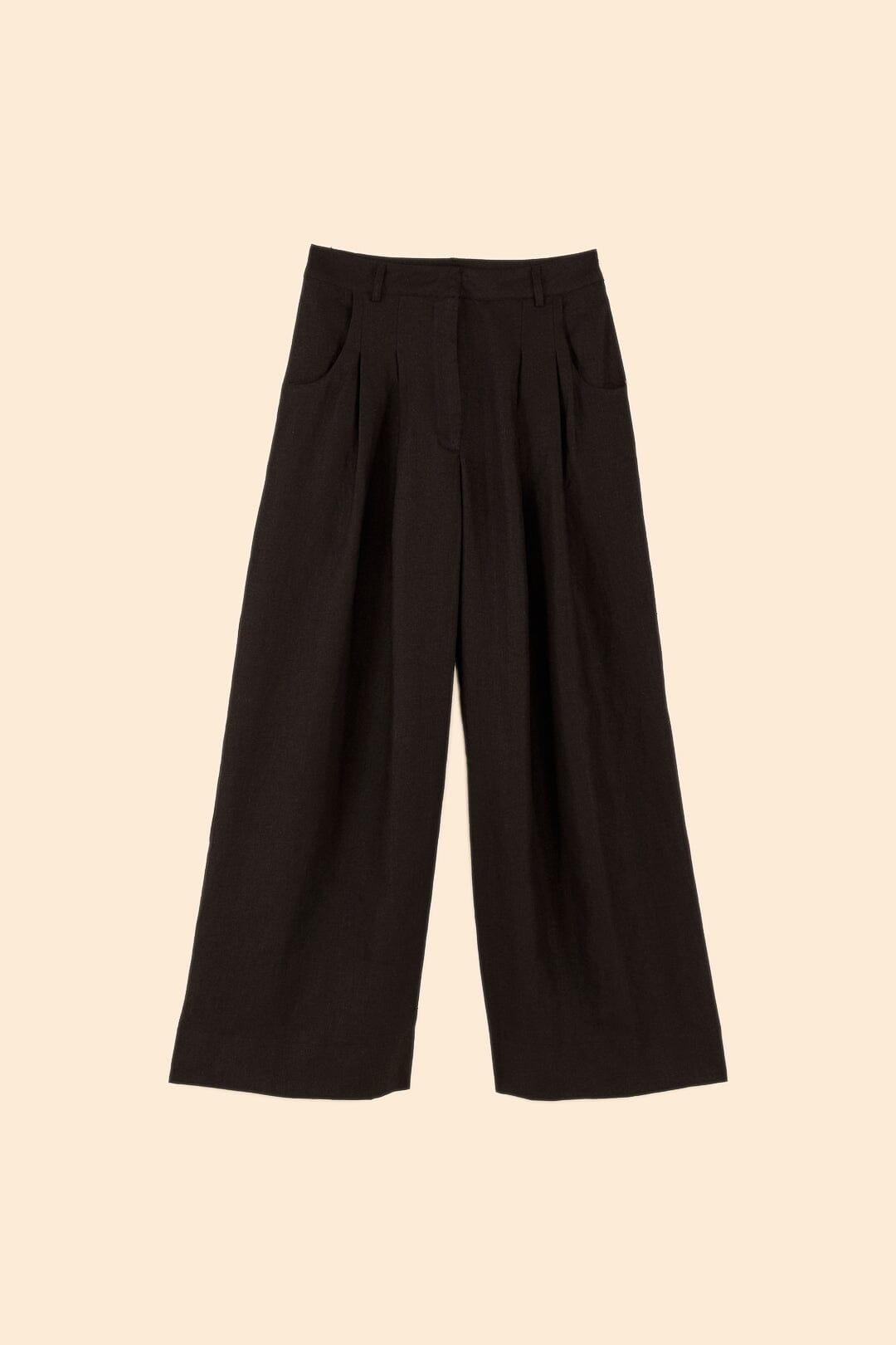 Black Low Waist Pants Product Image