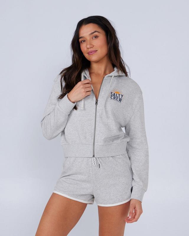 Cruisin Crop Zip Hoody - Athletic Heather Female Product Image