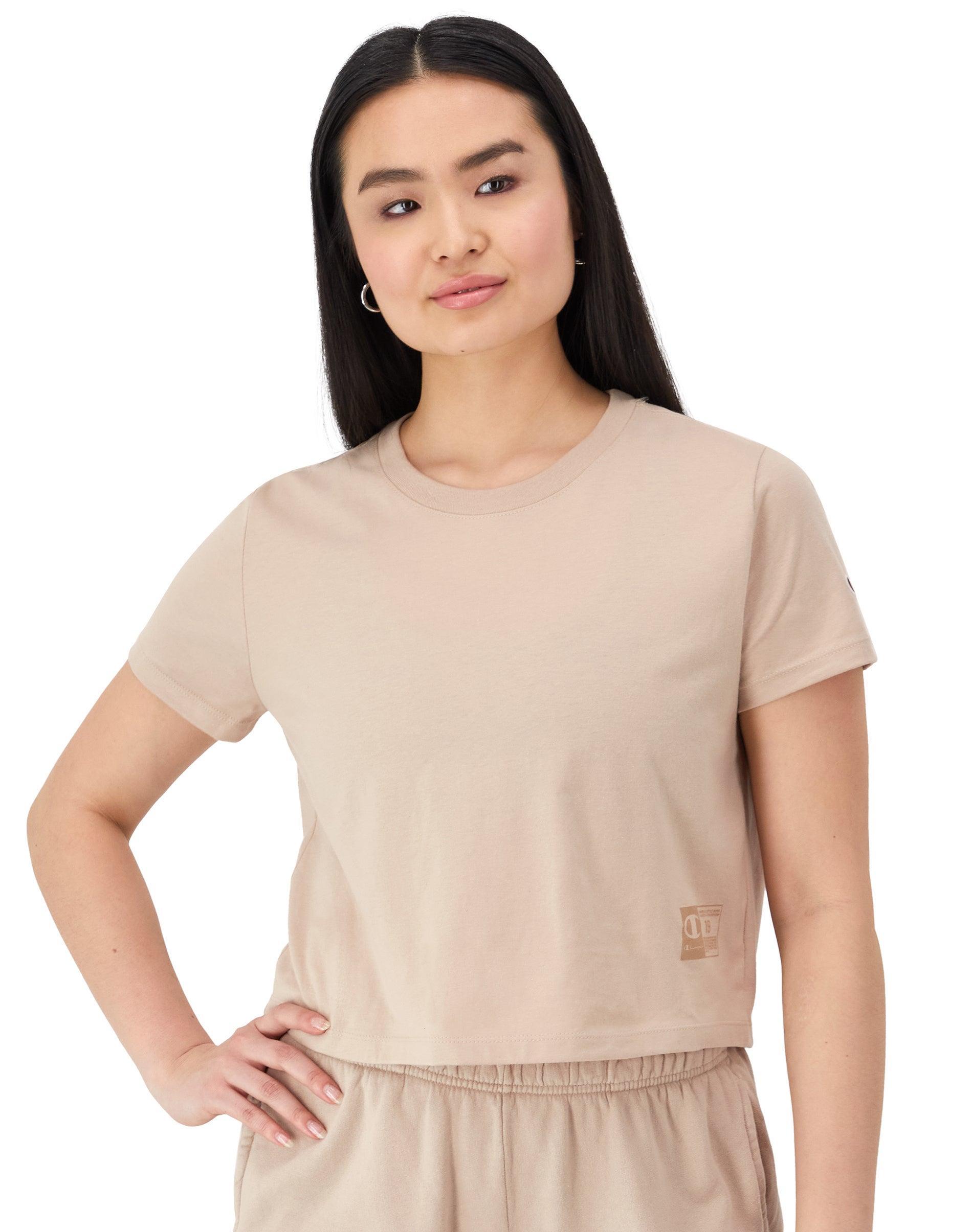 Champion Womens Tailgate Cropped Loose-Fit T-Shirt Product Image