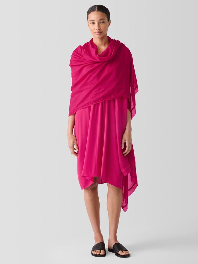 EILEEN FISHER Washed Silk Parachute Scarffemale Product Image