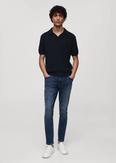 MANGO MAN - Jude skinny-fit jeans dark blueMen Product Image