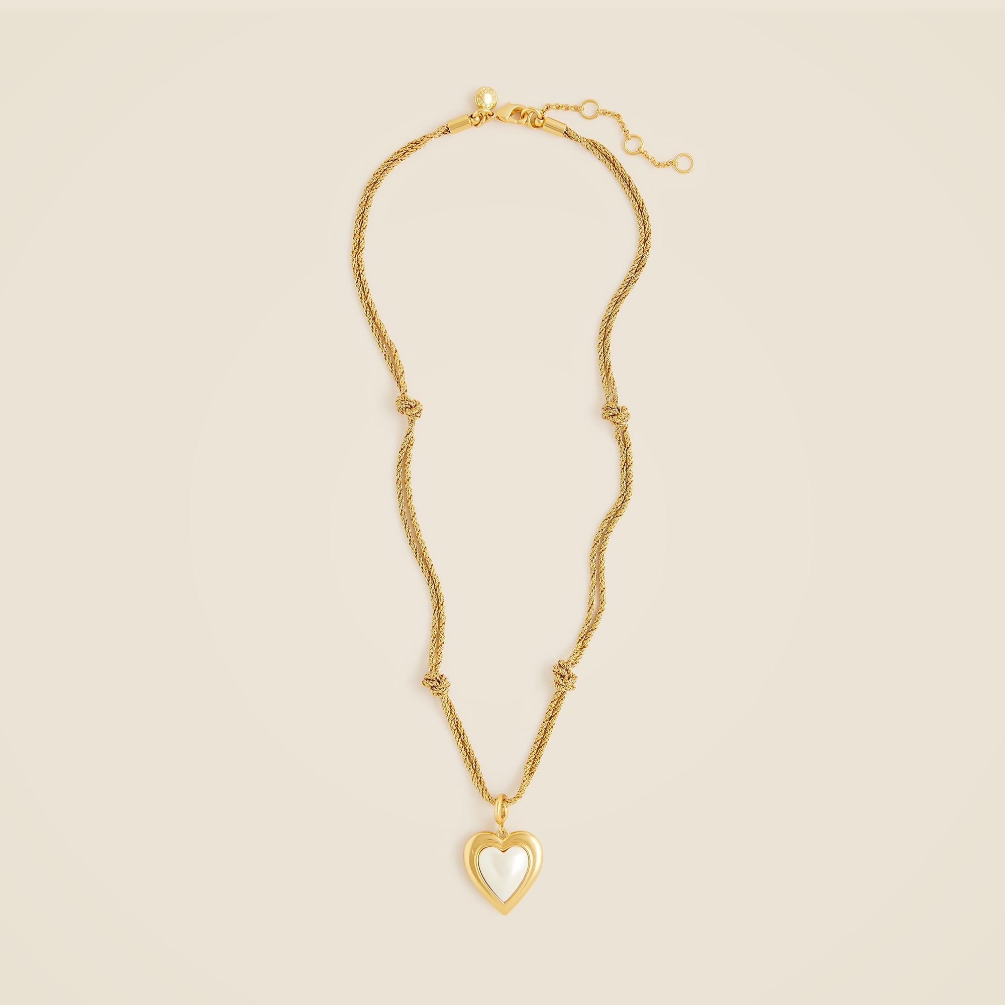 Pearl heart pendant necklace Product Image