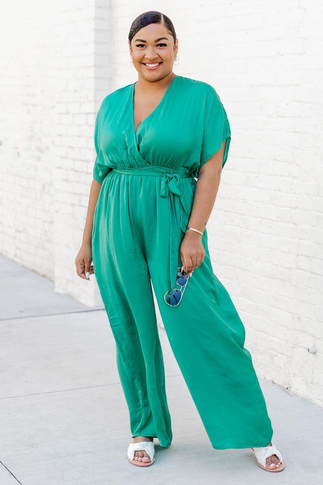 Path To Happiness Teal Jumpsuit FINAL SALE Product Image