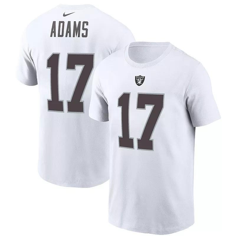 Mens Nike Davante Adams White Las Vegas Raiders Player Name & Number T-shirt Product Image