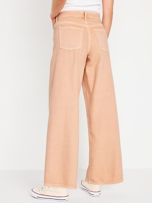 Mid-Rise Baggy Wide-Leg Jeans Product Image