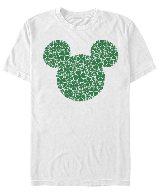 Fifth Sun Mens Mickey Clover Fill Short Sleeve Crew T-shirt Product Image