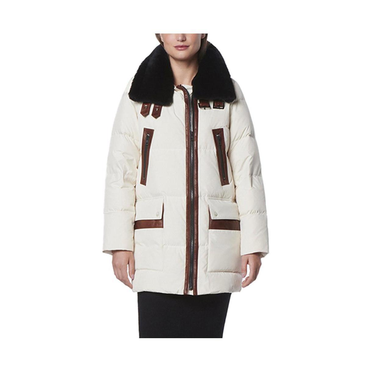 Womens Dutton Aviator Mixed Media Puffer Product Image