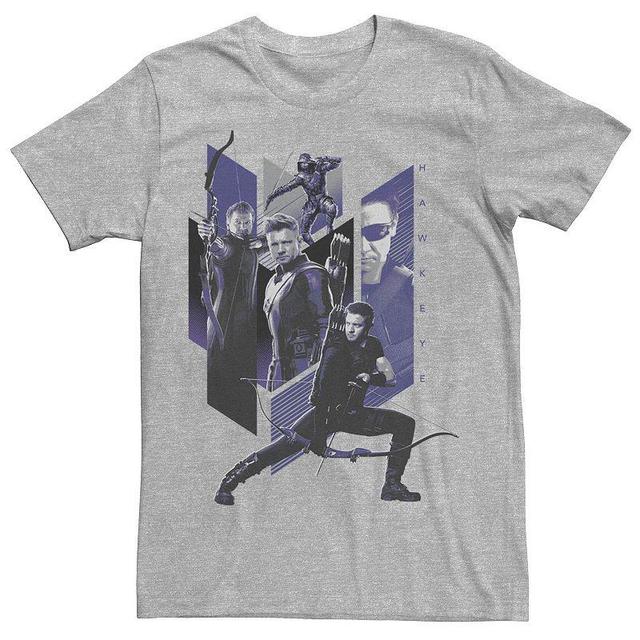 Mens Marvel Avengers: Endgame Hawkeye Mashup Graphic Tee Athletic Grey Product Image