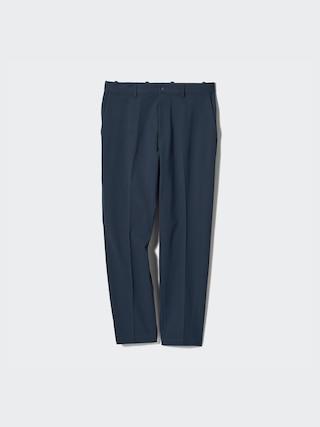 Mens Smart Ankle Pants Ultra Stretch Tall Navy XS UNIQLO US Product Image