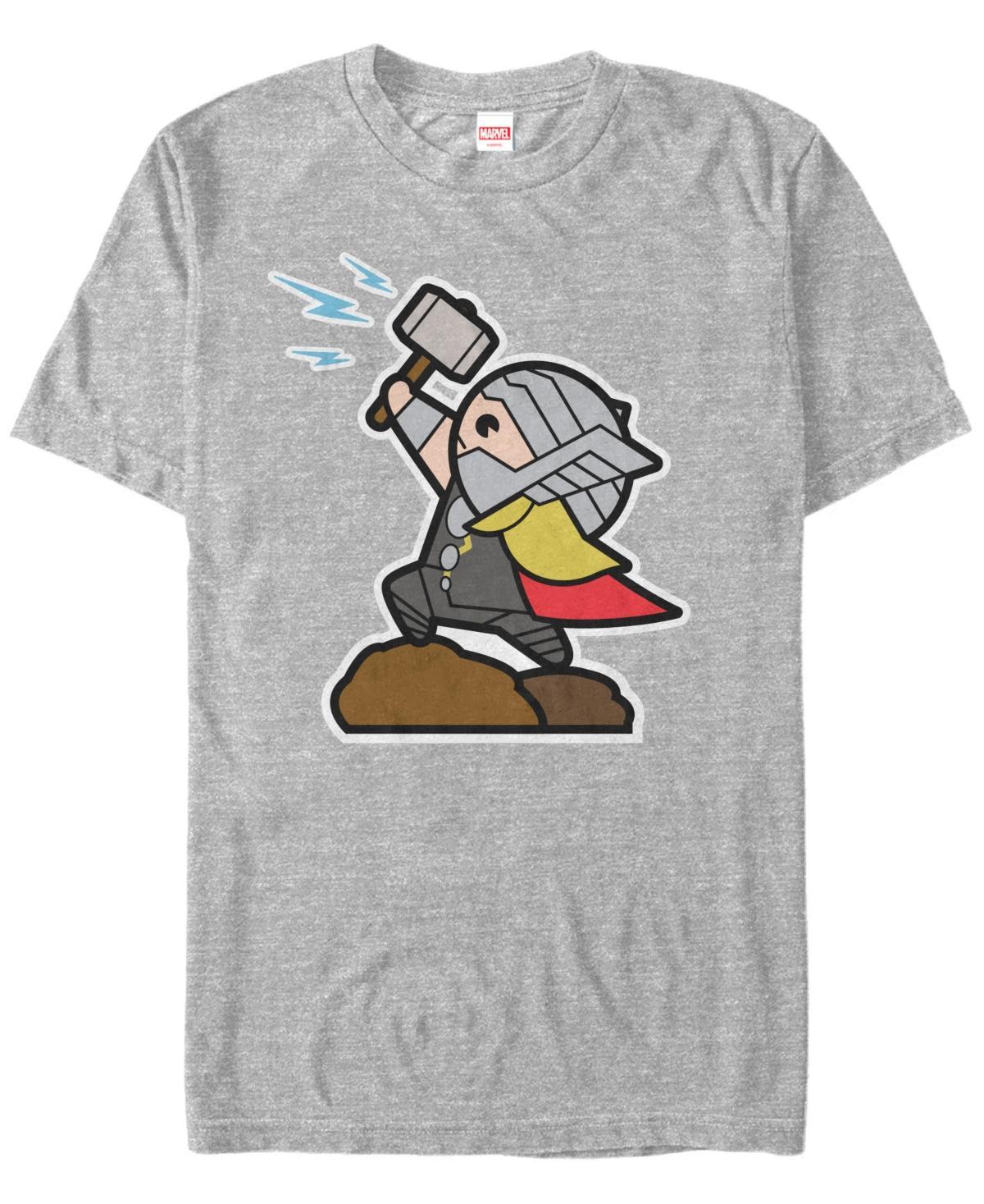 Mens Marvel Thor Kawaii Tee Athletic Grey Product Image