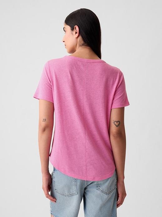 Linen-Blend T-Shirt Product Image