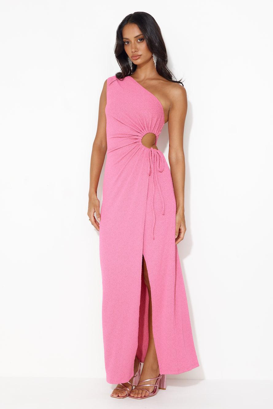 Beach Club Approved Maxi Dress Hot Pink Product Image