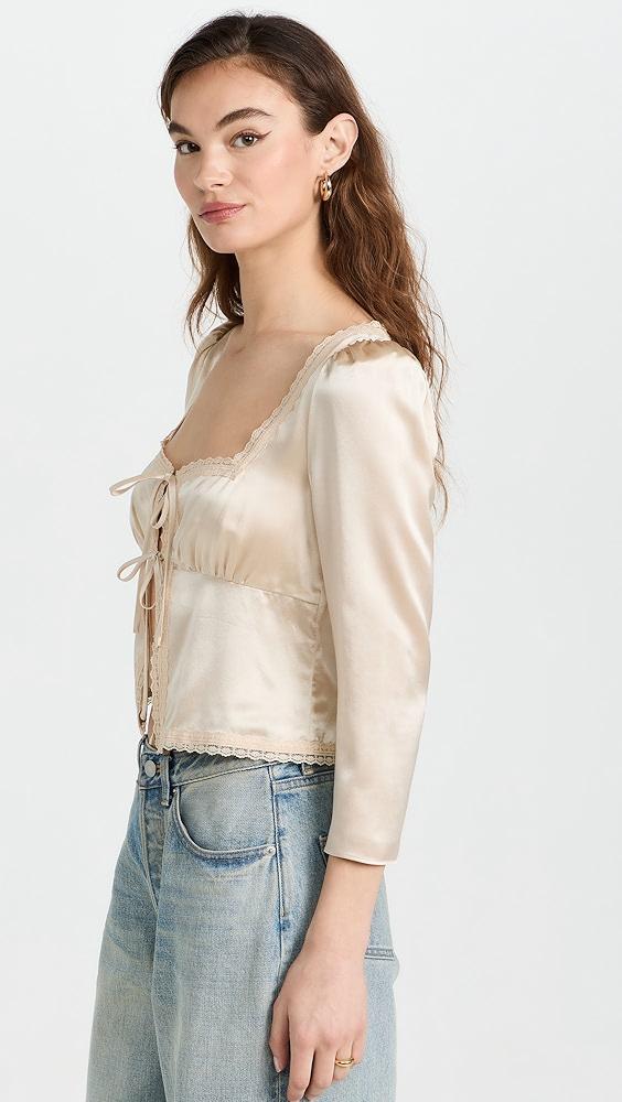 Reformation Lucinda Silk Top | Shopbop Product Image