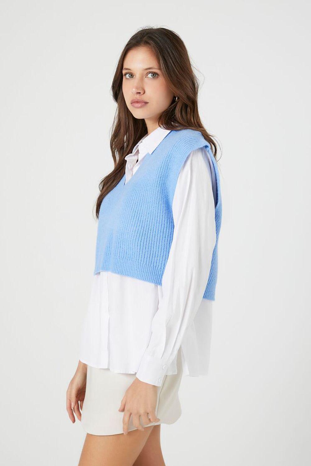 Sweater Vest Combo Shirt | Forever 21 Product Image