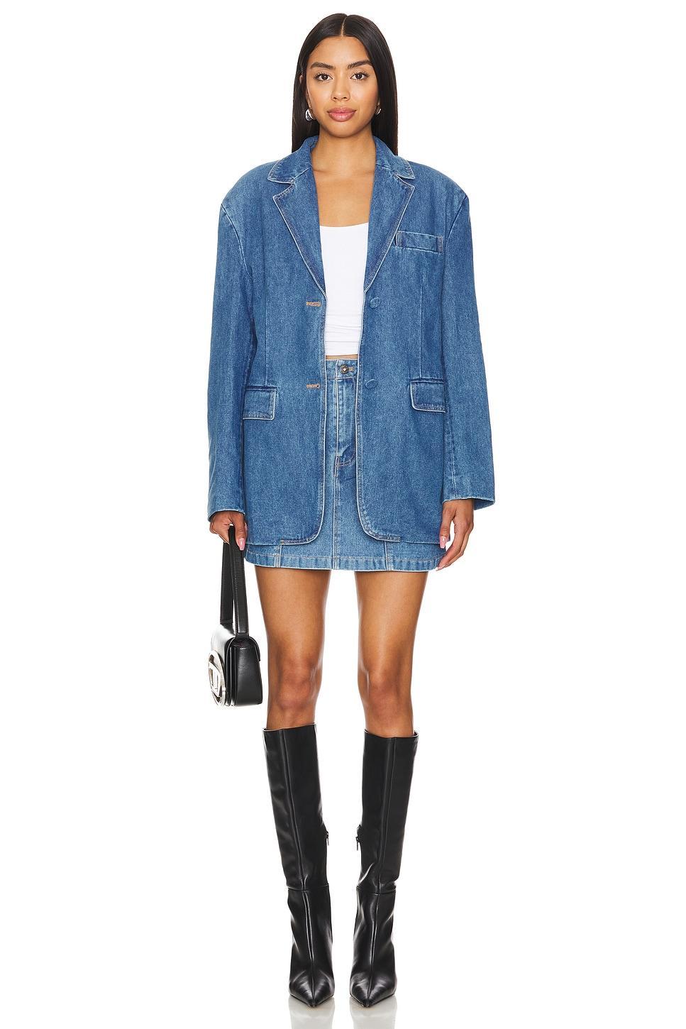 Abi Denim Oversized Blazer Bardot Product Image