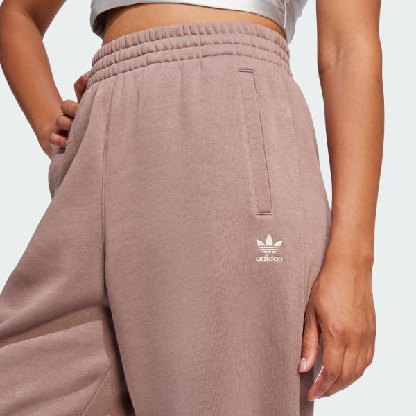 adidas Essentials Fleece Loose Joggers Glow Pink 2XS Womens Product Image