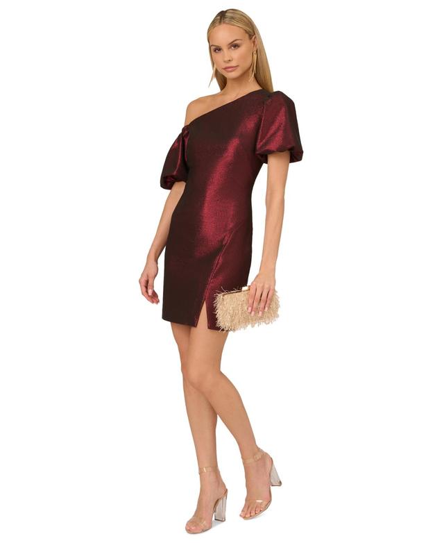 Adrianna by Adrianna Papell Womens Metallic-Sheen Sheath Dress Product Image