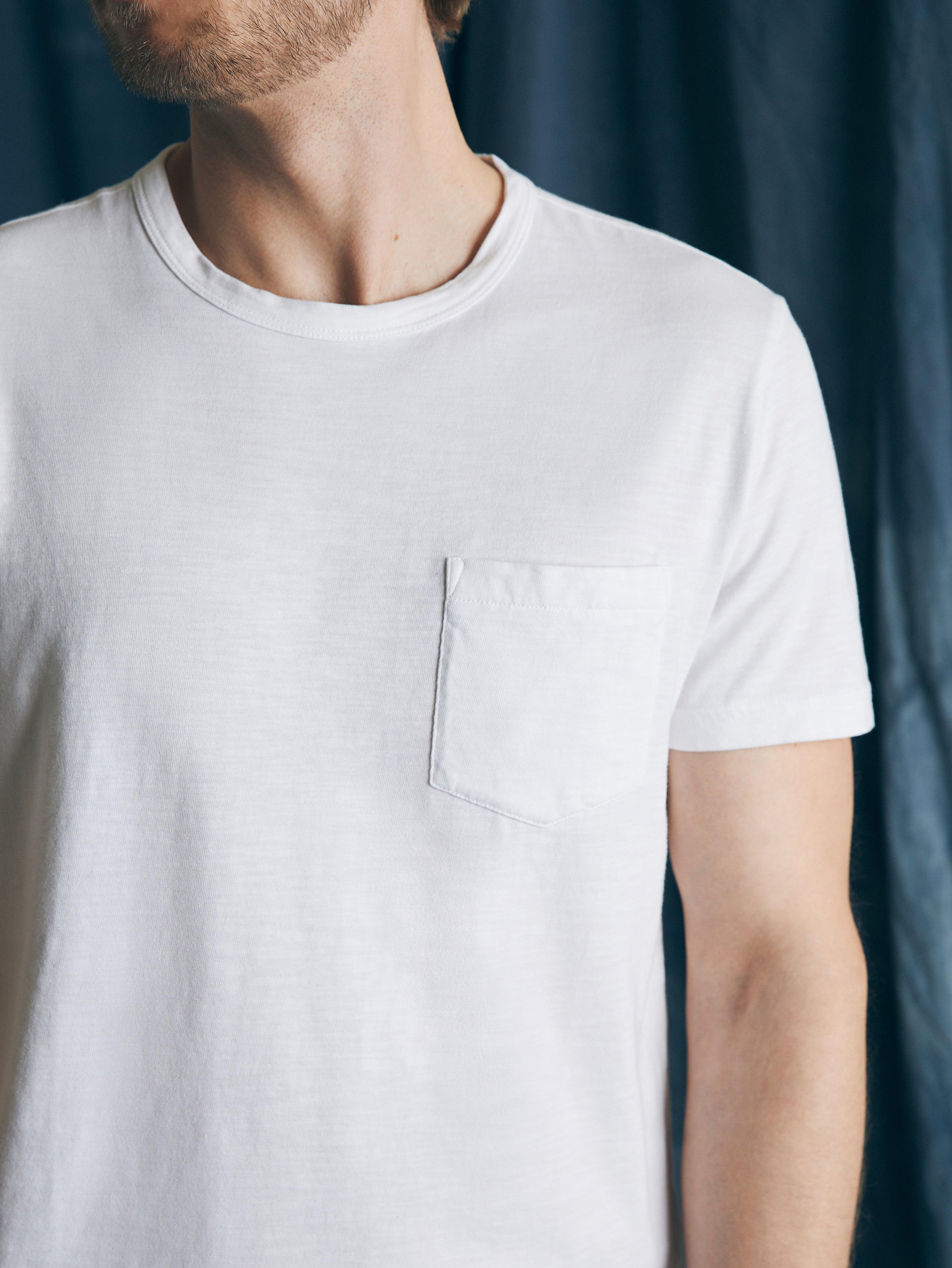 Sunwashed Pocket Tee - White Product Image