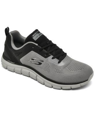 Skechers Mens Track - Broader Memory Foam Training Sneakers from Finish Line - Grey Product Image