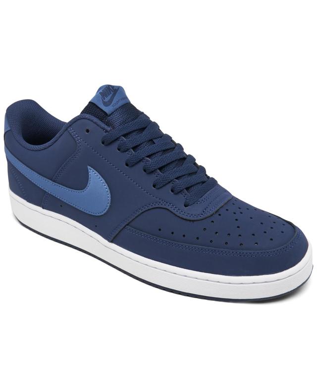 Nike Mens Court Vision Low Nubuck Casual Sneakers from Finish Line Product Image