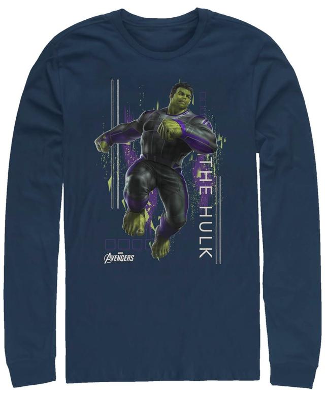 Marvel Mens Avengers Endgame Hulk Action Pose, Long Sleeve T-shirt Product Image