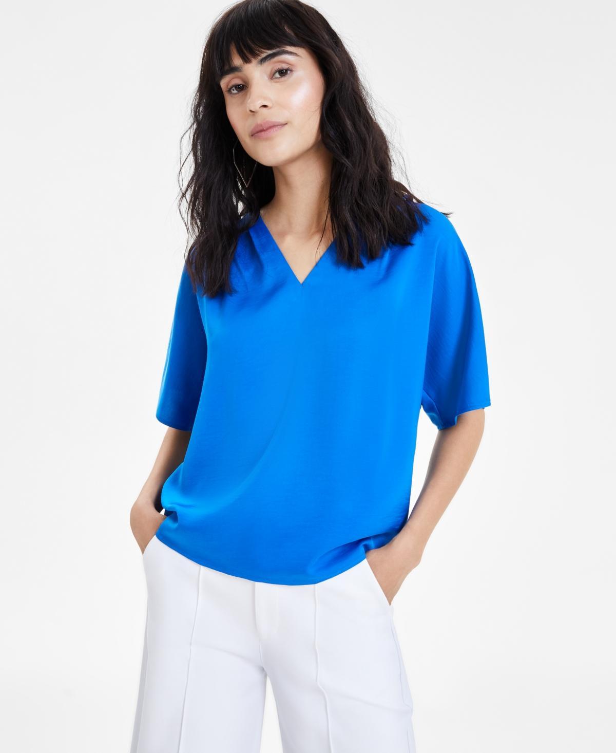 Women's V-Neck Dolman-Sleeve Top, Created for Macy's Product Image