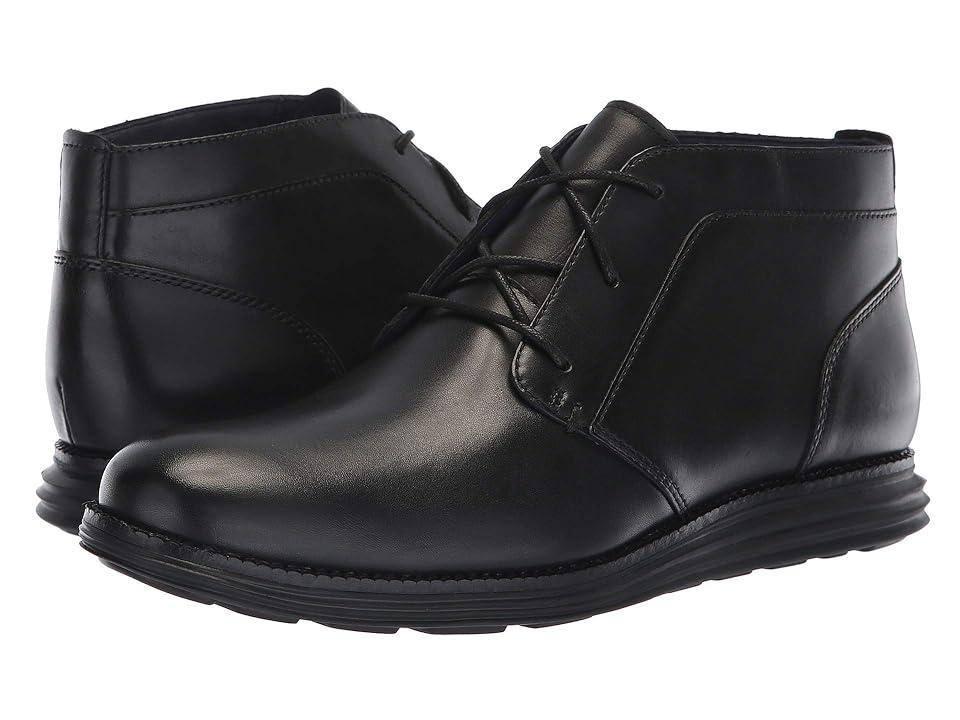 Cole Haan Original Grand Chukka (Black Leather/Black) Men's Shoes Product Image