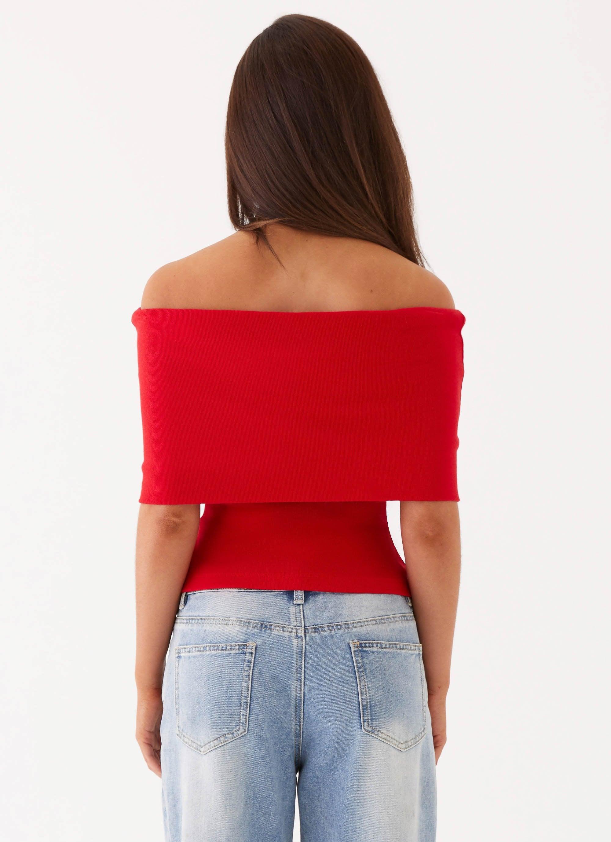 Nellie Knit Top - Cherry Product Image