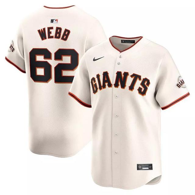 Mens Nike Logan Webb Cream San Francisco Giants Home Limited Player Jersey Product Image