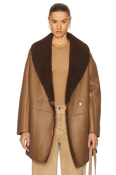 Loulou Studio Namo Shearling Coat Product Image