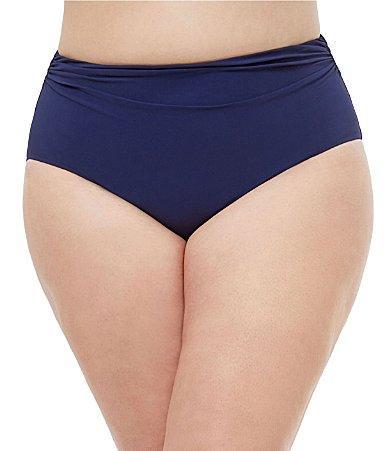 Womens High-Rise Ruched Bikini Bottoms Product Image